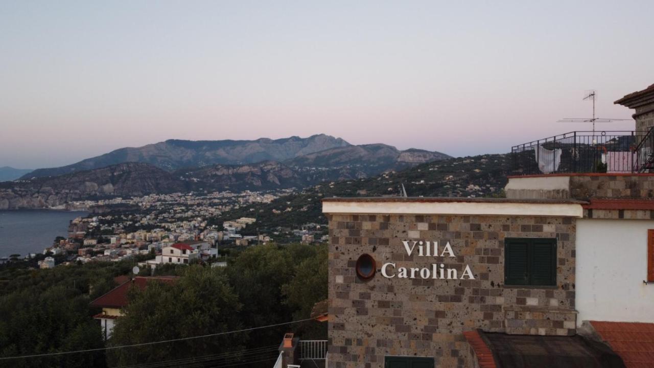 Villa Carolina Sorrento Private Heated Pool And Sea View Екстер'єр фото