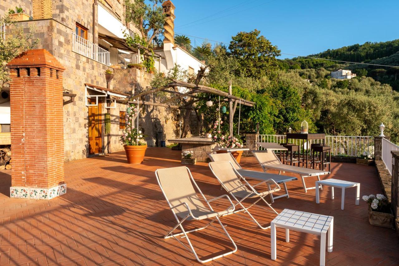 Villa Carolina Sorrento Private Heated Pool And Sea View Екстер'єр фото