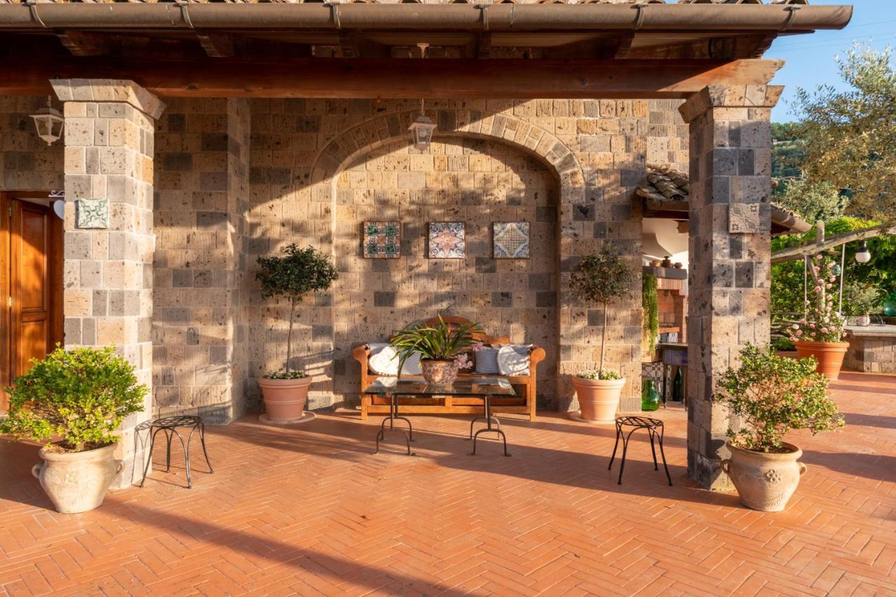 Villa Carolina Sorrento Private Heated Pool And Sea View Екстер'єр фото