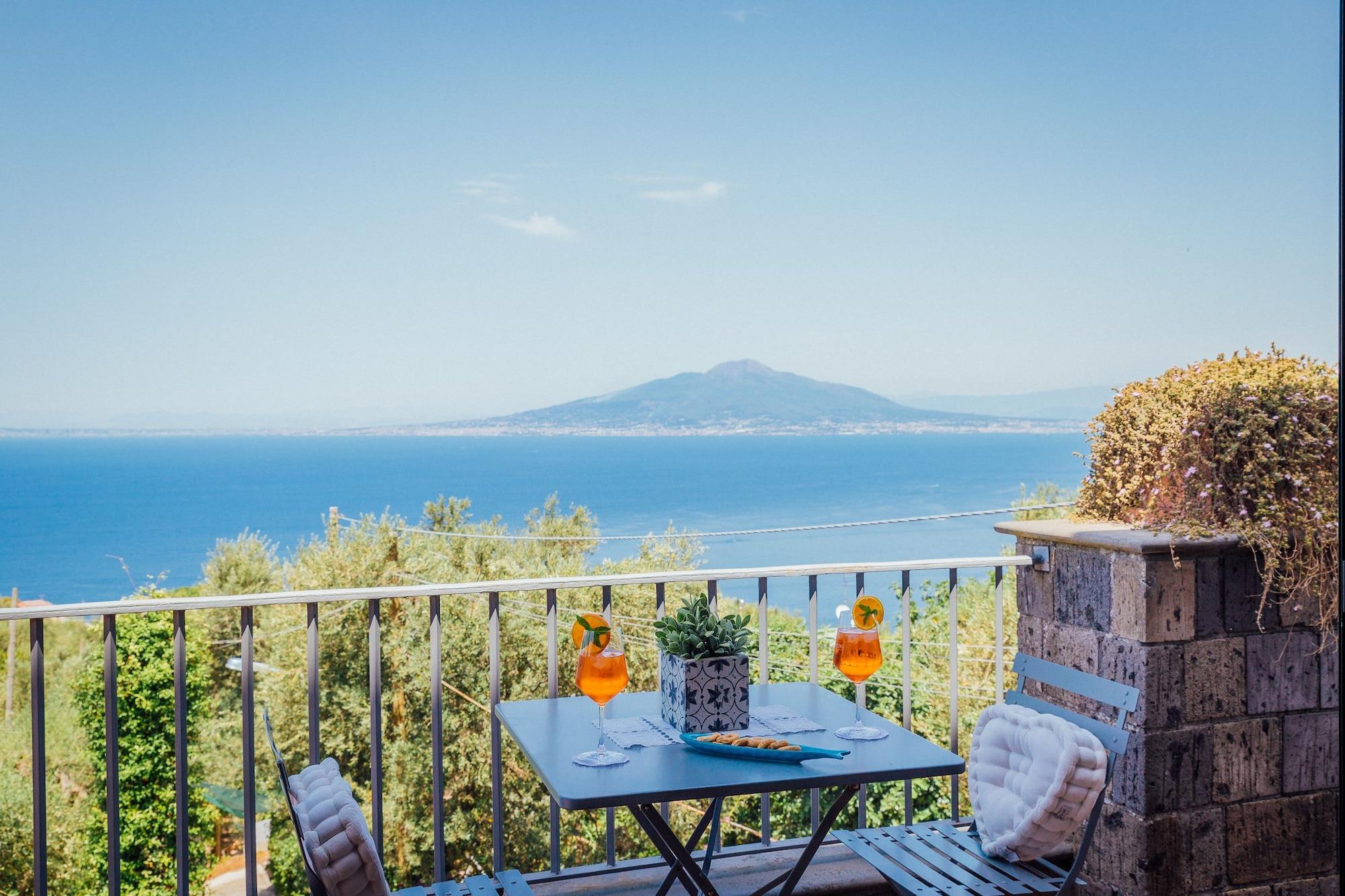 Villa Carolina Sorrento Private Heated Pool And Sea View Екстер'єр фото