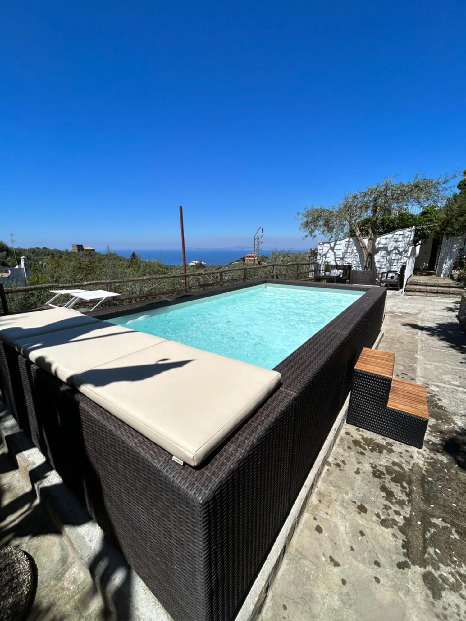 Villa Carolina Sorrento Private Heated Pool And Sea View Екстер'єр фото